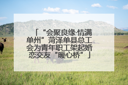 “会聚良缘·情满单州”菏泽单县总工会为青年职工架起婚恋交友“暖心桥”