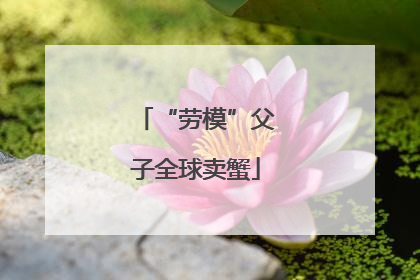 “劳模”父子全球卖蟹