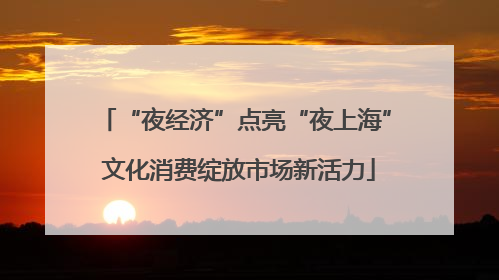 “夜经济”点亮“夜上海” 文化消费绽放市场新活力