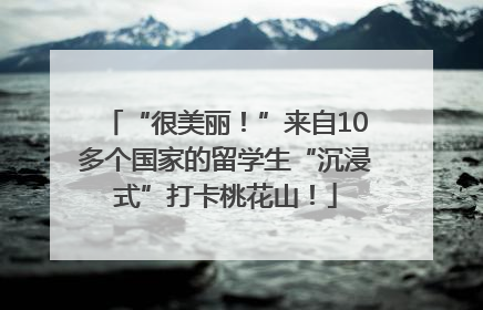 “很美丽！”来自10多个国家的留学生“沉浸式”打卡桃花山！