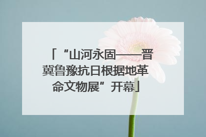 “山河永固——晋冀鲁豫抗日根据地革命文物展”开幕