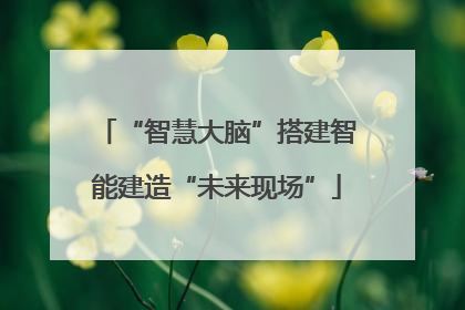 “智慧大脑”搭建智能建造“未来现场”