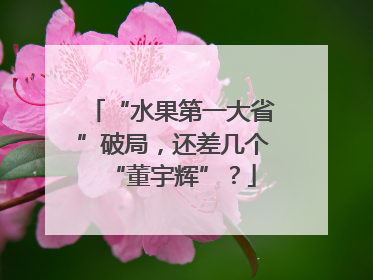 “水果第一大省”破局，还差几个“董宇辉”？