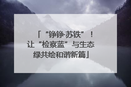 “铮铮·苏铁”！让“检察蓝”与生态绿共绘和谐新篇