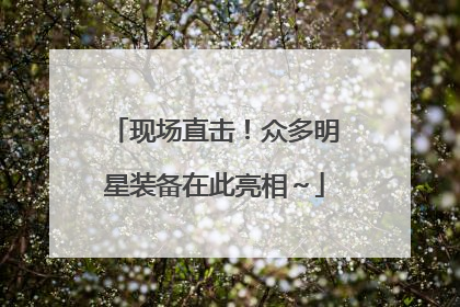 现场直击！众多明星装备在此亮相～