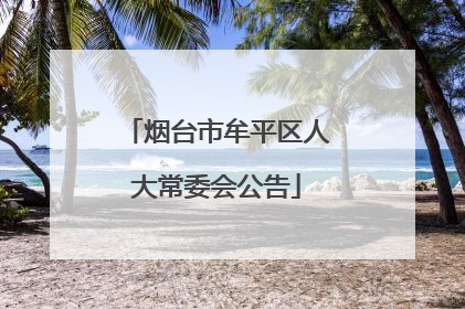 烟台市牟平区人大常委会公告
