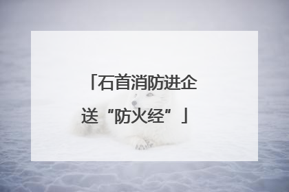 石首消防进企送“防火经”