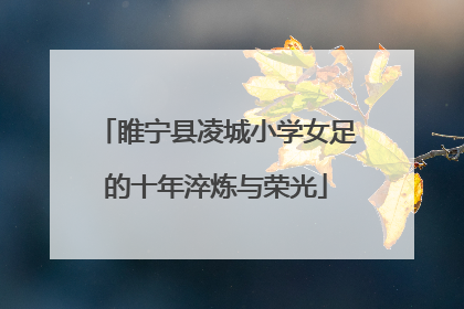 睢宁县凌城小学女足的十年淬炼与荣光