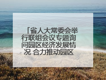 省人大常委会举行联组会议专题询问园区经济发展情况 合力推动园区经济高质量发展 王宁主持会议并讲话 王予波带队到会应询