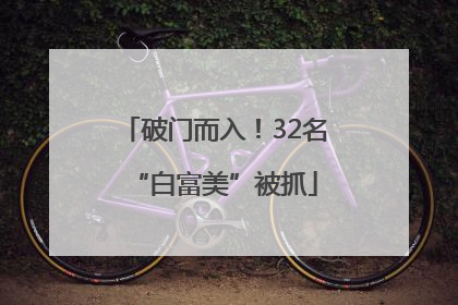 破门而入！32名“白富美”被抓