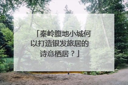 秦岭腹地小城何以打造银发旅居的诗意栖居？