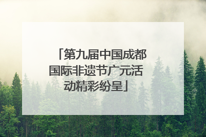 第九届中国成都国际非遗节广元活动精彩纷呈