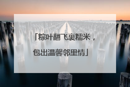 粽叶翻飞裹糯米，包出温馨邻里情