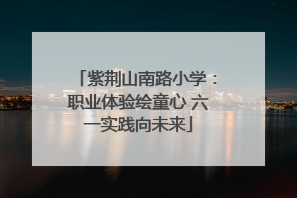 紫荆山南路小学：职业体验绘童心 六一实践向未来