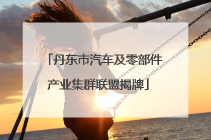 丹东市汽车及零部件产业集群联盟揭牌