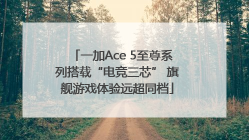 一加Ace 5至尊系列搭载“电竞三芯” 旗舰游戏体验远超同档