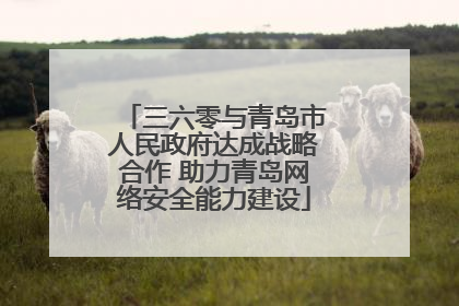 三六零与青岛市人民政府达成战略合作 助力青岛网络安全能力建设