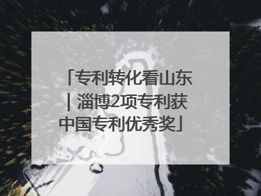 专利转化看山东｜淄博2项专利获中国专利优秀奖