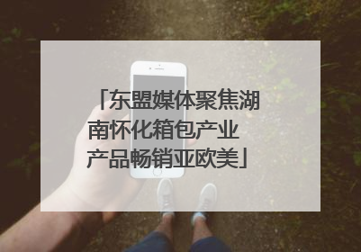 东盟媒体聚焦湖南怀化箱包产业 产品畅销亚欧美