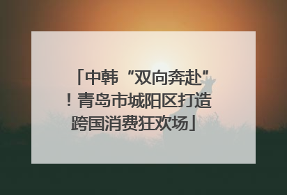 中韩“双向奔赴”！青岛市城阳区打造跨国消费狂欢场