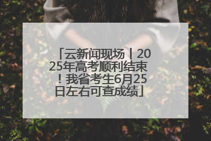 云新闻现场丨2025年高考顺利结束！我省考生6月25日左右可查成绩
