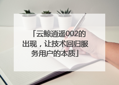云鲸逍遥002的出现，让技术回归服务用户的本质