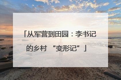 从军营到田园：李书记的乡村 “变形记”