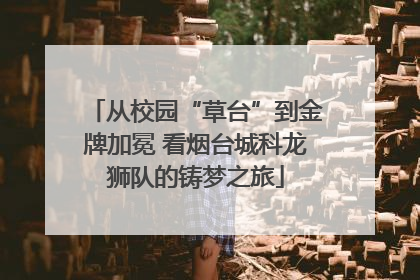从校园“草台”到金牌加冕 看烟台城科龙狮队的铸梦之旅