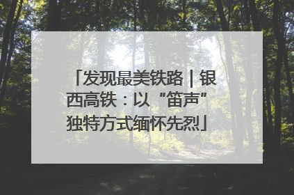 发现最美铁路｜银西高铁：以“笛声”独特方式缅怀先烈