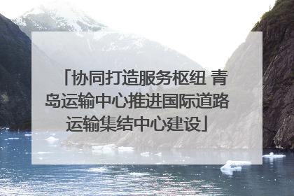 协同打造服务枢纽 青岛运输中心推进国际道路运输集结中心建设