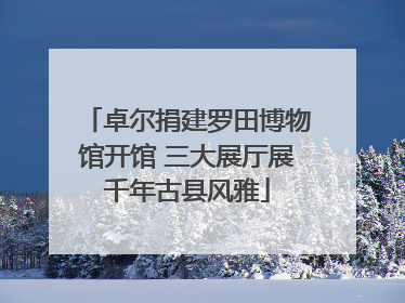卓尔捐建罗田博物馆开馆 三大展厅展千年古县风雅