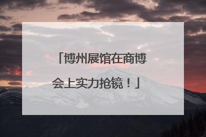 博州展馆在商博会上实力抢镜！