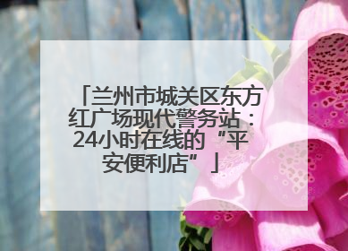 兰州市城关区东方红广场现代警务站：24小时在线的“平安便利店”