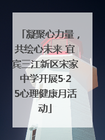 凝聚心力量，共绘心未来 宜宾三江新区宋家中学开展5·25心理健康月活动