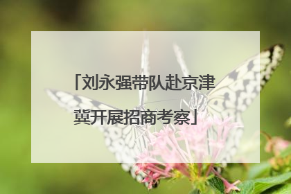 刘永强带队赴京津冀开展招商考察