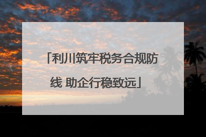 利川筑牢税务合规防线 助企行稳致远