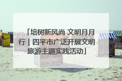 培树新风尚 文明月月行｜四平市广泛开展文明旅游主题实践活动