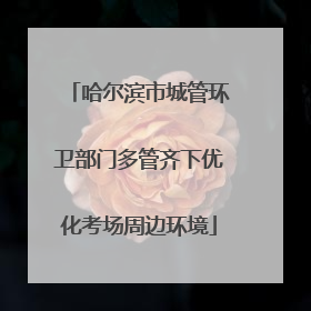 哈尔滨市城管环卫部门多管齐下优化考场周边环境
