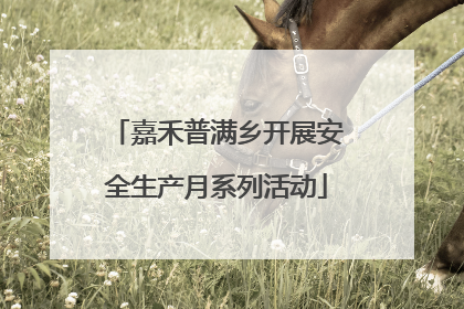 嘉禾普满乡开展安全生产月系列活动