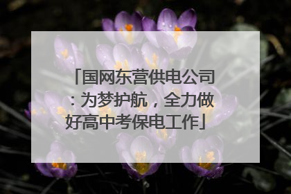国网东营供电公司：为梦护航，全力做好高中考保电工作
