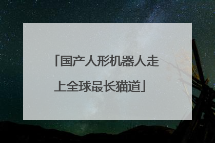 国产人形机器人走上全球最长猫道