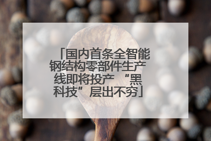 国内首条全智能钢结构零部件生产线即将投产 “黑科技”层出不穷