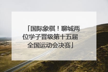 国际象棋！聊城两位学子晋级第十五届全国运动会决赛