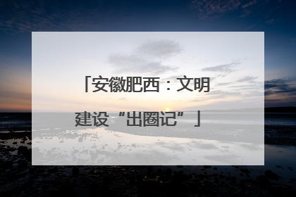 安徽肥西：文明建设“出圈记”