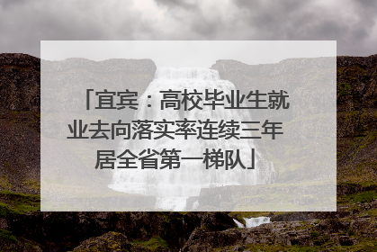 宜宾：高校毕业生就业去向落实率连续三年居全省第一梯队