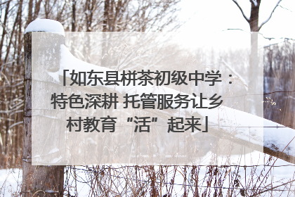 如东县栟茶初级中学：特色深耕 托管服务让乡村教育“活”起来