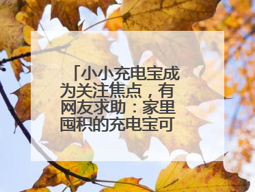 小小充电宝成为关注焦点，有网友求助：家里囤积的充电宝可以如何处理？