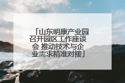 山东明康产业园召开园区工作座谈会 推动技术与企业需求精准对接