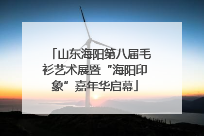 山东海阳第八届毛衫艺术展暨“海阳印象”嘉年华启幕