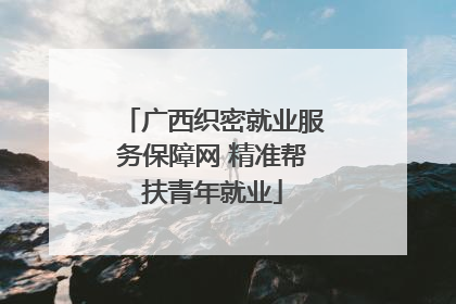 广西织密就业服务保障网 精准帮扶青年就业